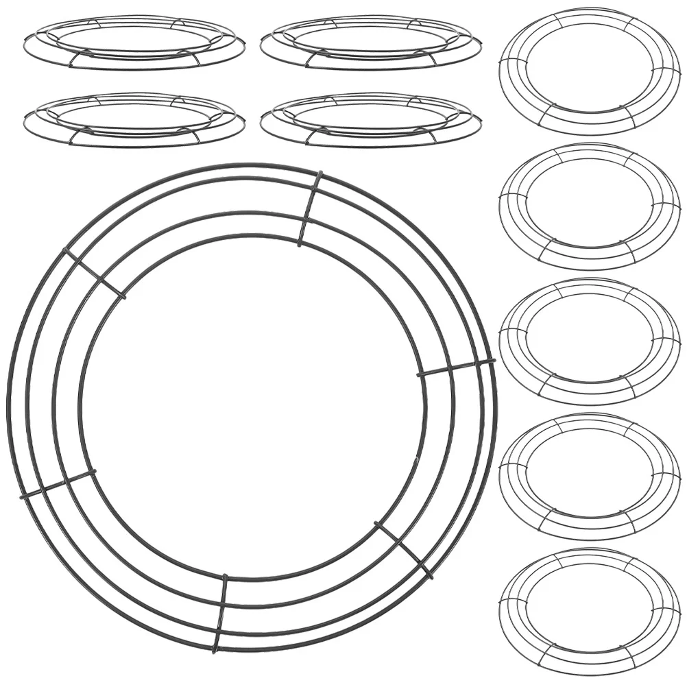 

10pcs Round Iron Frame 12 Inch Smooth Edge Diy Floral Wreath Making Craft Wedding Party Decor Wreath Supplies