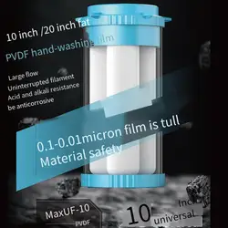 10 Zoll/20 Zoll große Fett patrone pvdf Ultra filtration membran hand wasch bare Vorwasser-Reinigungs patrone