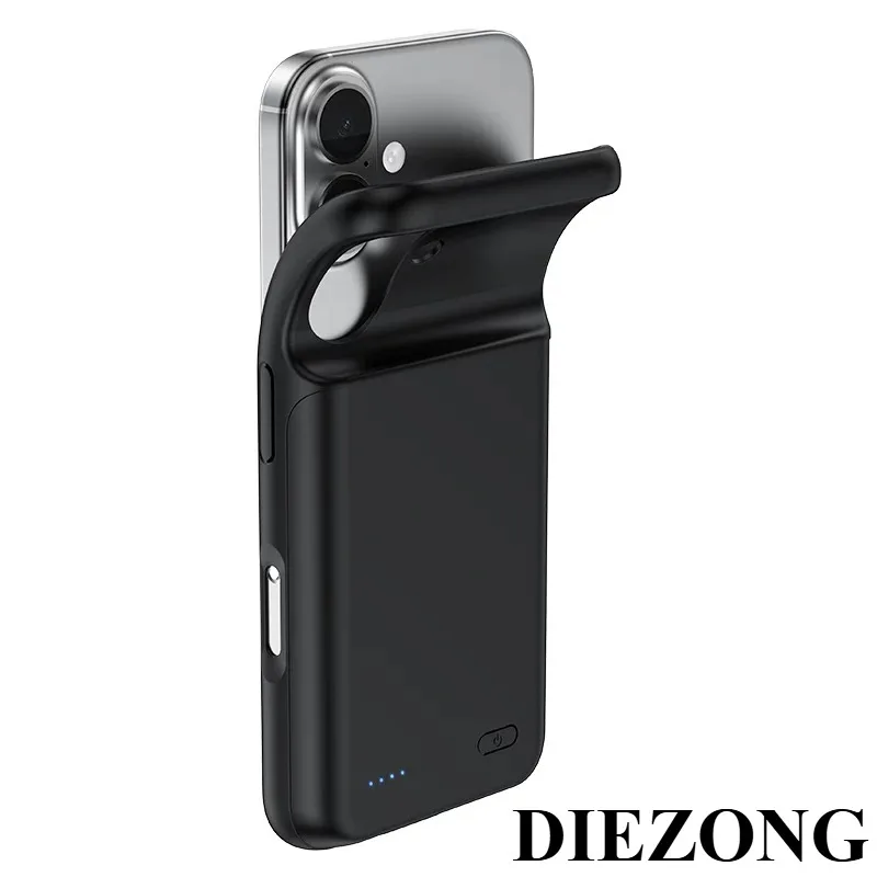 New 10000mAh Mobile Power Bank with A Soft Shell Protective Cover for Easy Installation for IPhone 16/16 Plus/16 Pro/16 Pro Max