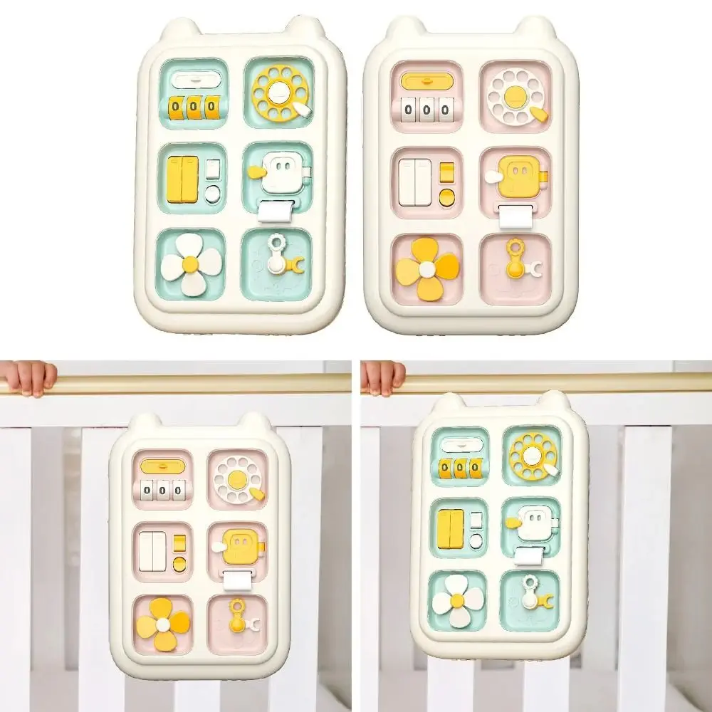 Planche occupée en plastique 6 en 1, Puzzle interactif multifonction, Fidget, apprentissage polyvalent, éducation sensorielle précoce