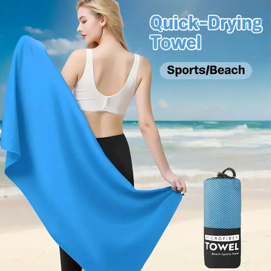 Toalla deportiva Toallas de natación de secado rápido para nadar, piscina, deportes acuáticos, toalla de playa/viajes en XS,S,M,L,XL,XXL, equipo de acampada