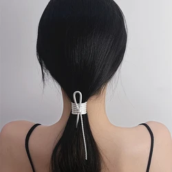 Irregular Metal Bowknot Hair Claws Girl Fashion Low Ponytail Clips Fixed Hairpin Claw Clip Hair Accessories for Women Headwear