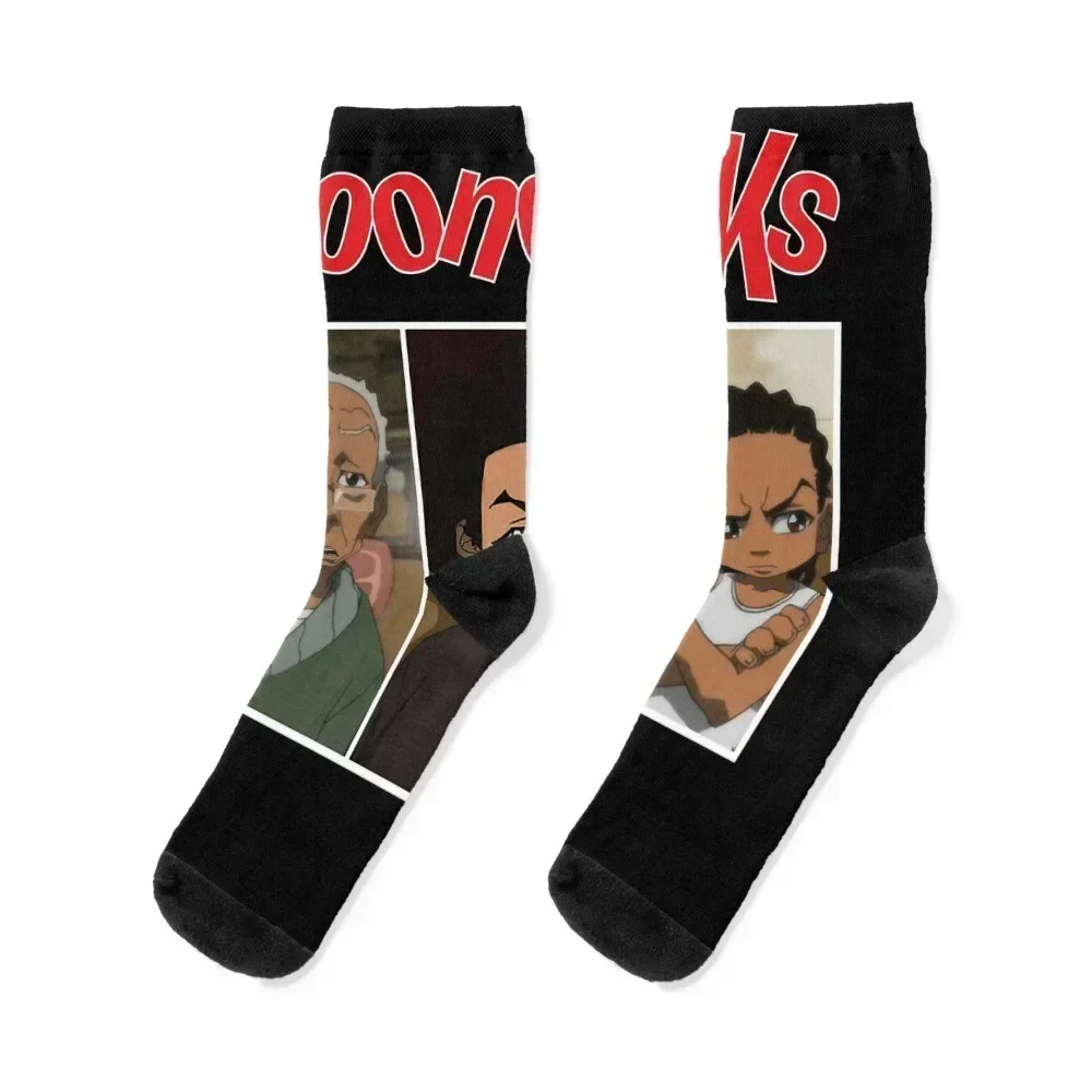 

Characters boondocks Socks Stockings anti slip football funny sock anime Socks Women Men's