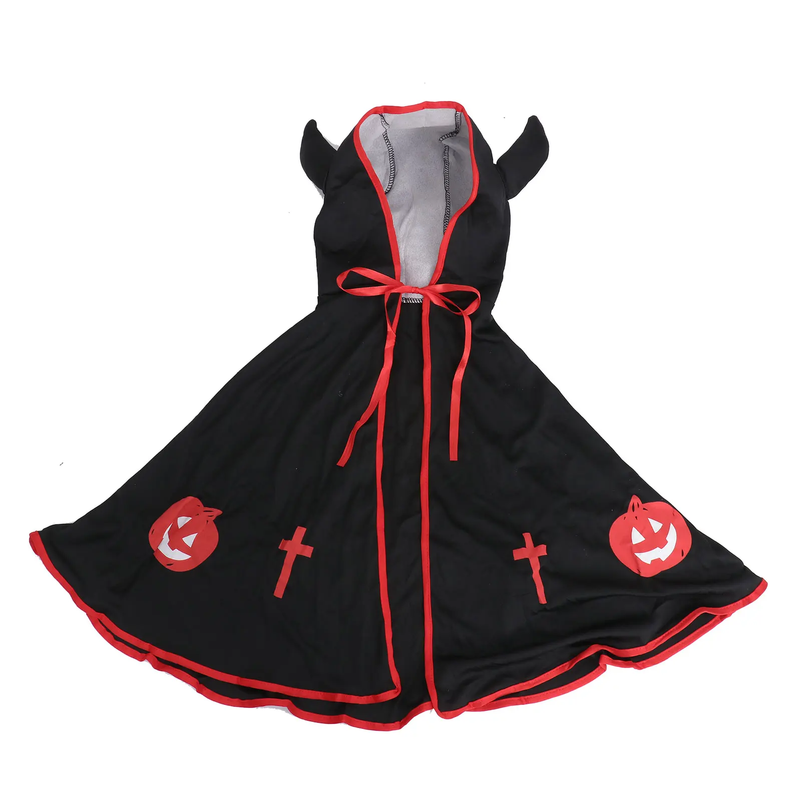 

Halloween Cape Kids Cloak Cross Pumpkin Pattern Halloween Costume Cosplay Accessory Hat
