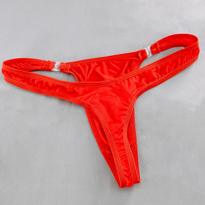مثير رقيقة جدا الحليب الحرير ثونغ غير مرئية منخفضة الارتفاع T-الظهر g-سلسلة حزام انفصال سراويل الذكور U محدب مثلي الجنس مثير الملابس الداخلية