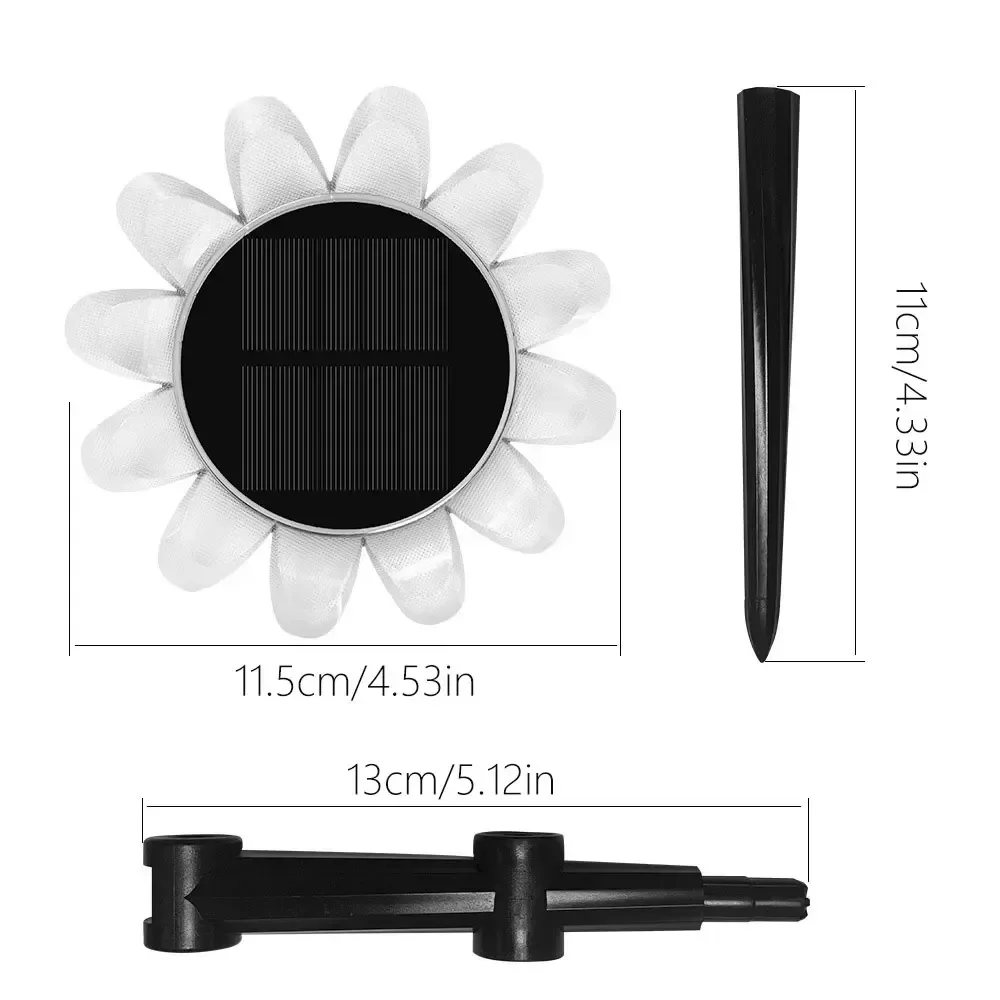 Solar Flower Pool Light LED Water Bleaching Belt Color Changing Timing Waterproof Hot Spring Fountain light Garden lawn light