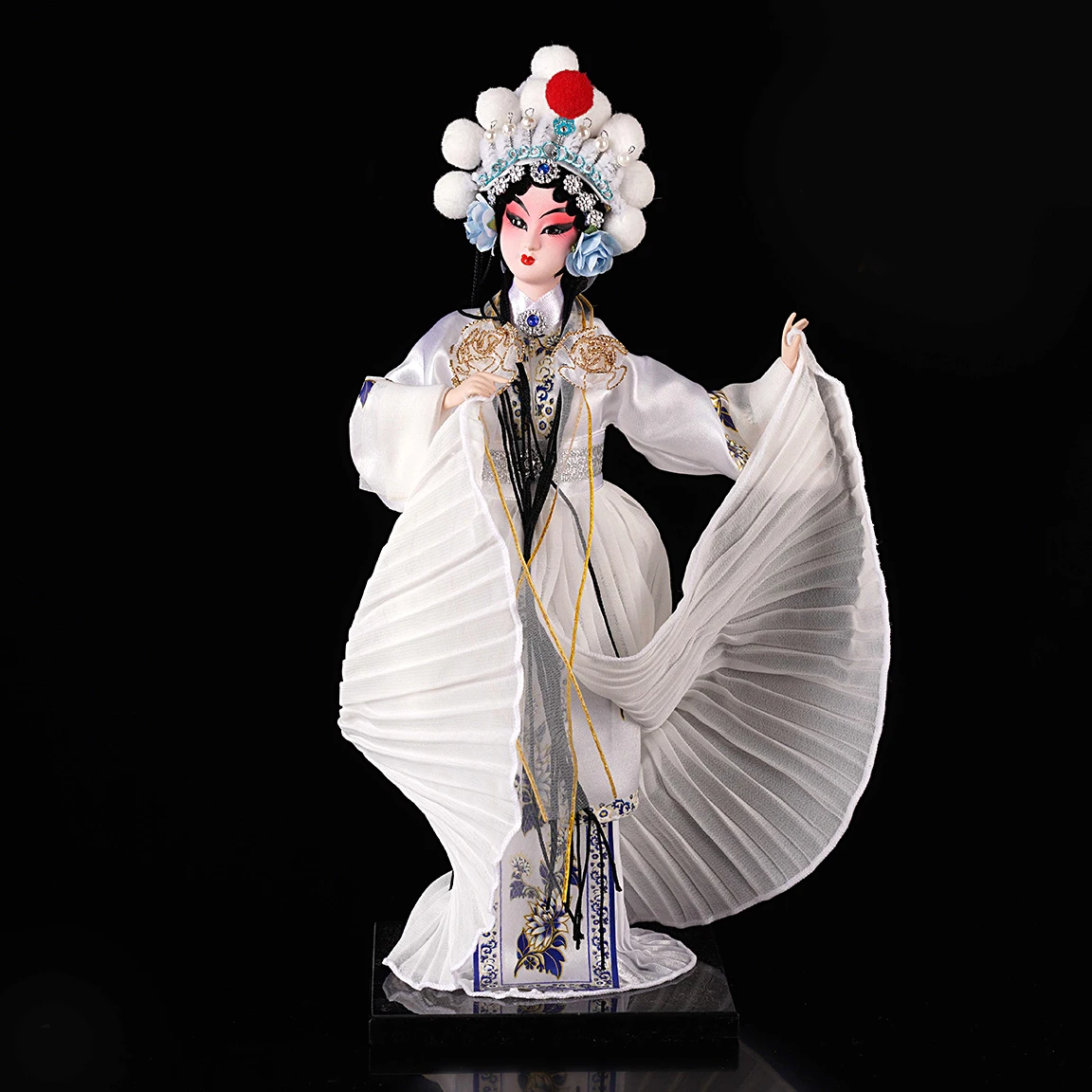 

Peking Opera Character Figurines, Chinese Traditional Facial Makeup Crafts, Handcrafted Home Decor Collectible