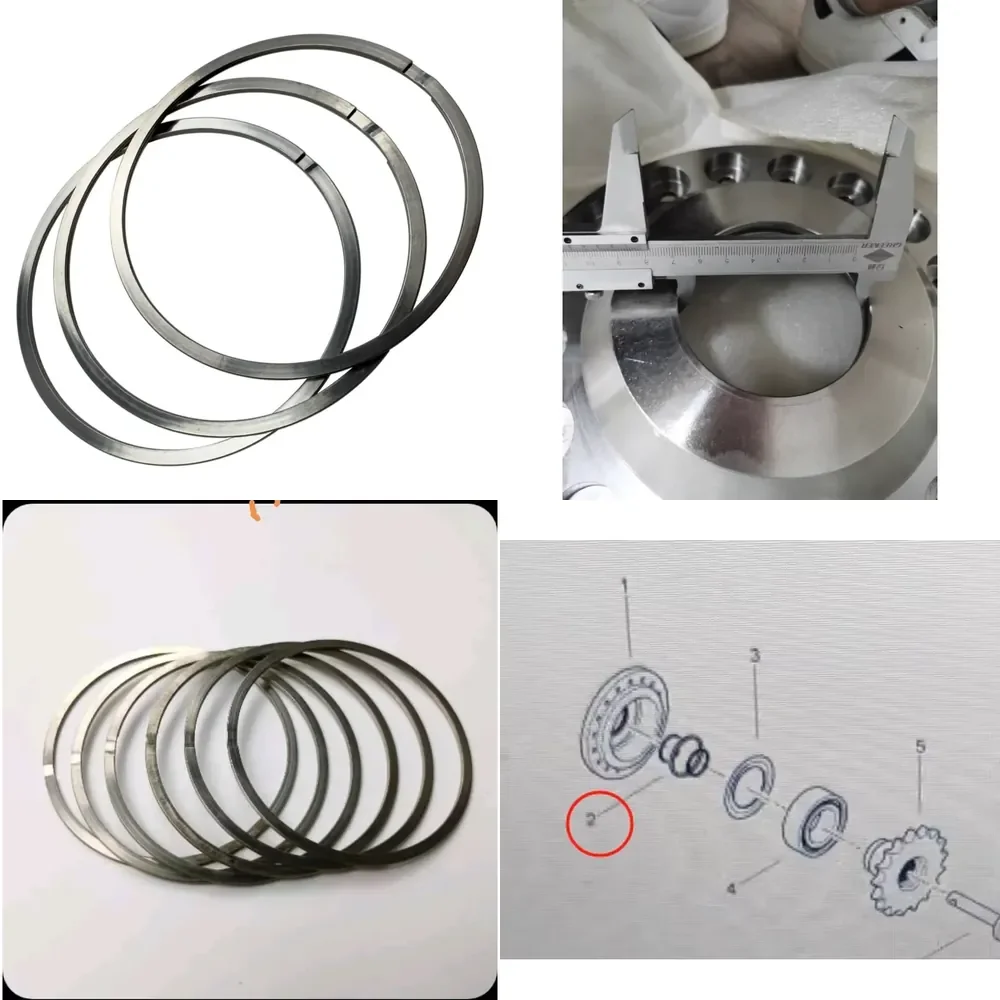 

2026 Hot Item BF800C Dust-proof Flange Plate Ring 320052502 Stainless Steel Retaining Ring for Asphalt Paver Spare Parts