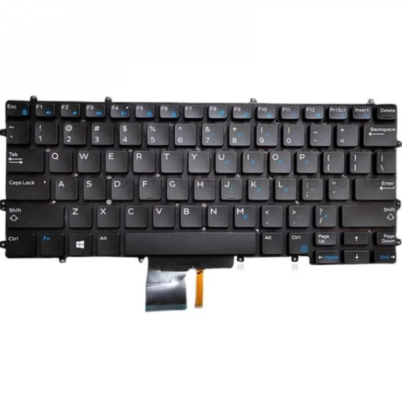 SS+US Backlit Laptop Keyboard For Dell Latitude E7370 7370 13 7000 E7285 P67G Replacement Part