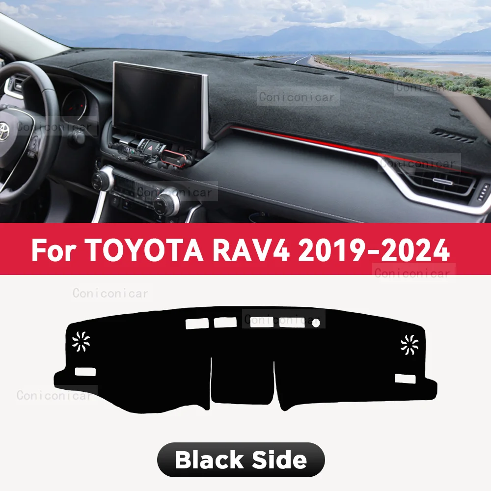 Dashboard Cover Mat Beschermende Pad Voor TOYOTA RAV4 2019-2024 Auto Accessoires Dash Board Zonnescherm Anti-Uv Tapijt Dashmat