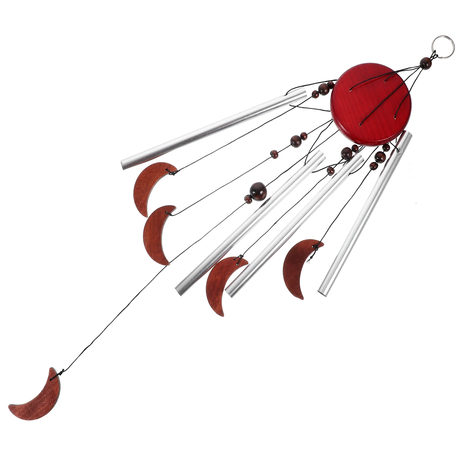 Aluminum Wind Chime Outdoor Garden Decor Metal Hanging Bell Pendant Decorative Windchimes Rustproof Wood Design