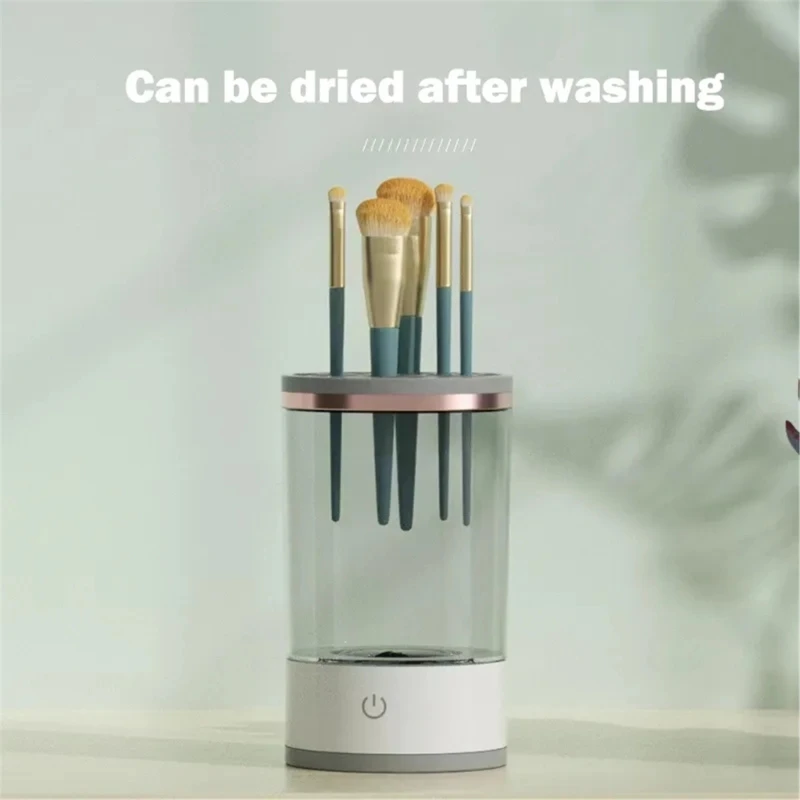 Rechargeable Cleaning Brush Washer Cleaning Brush Machine Convenient Makeup Brush Cleaner Plastic Material for Brush