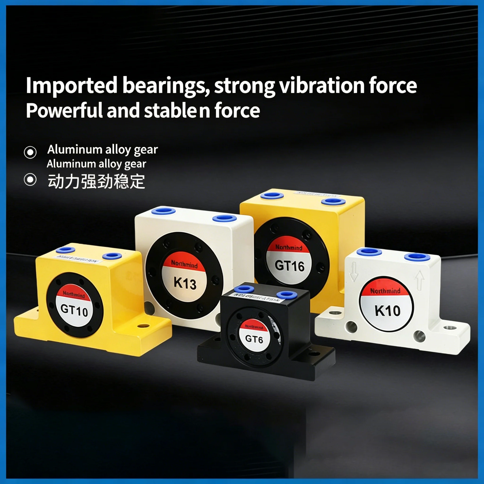GT8 GT10 GT13 GT16 GT20 GT25 GT30 GT32 GT36 GT40 Industrial Pneumatic Vibrator Oscillator Ball Type K-series
