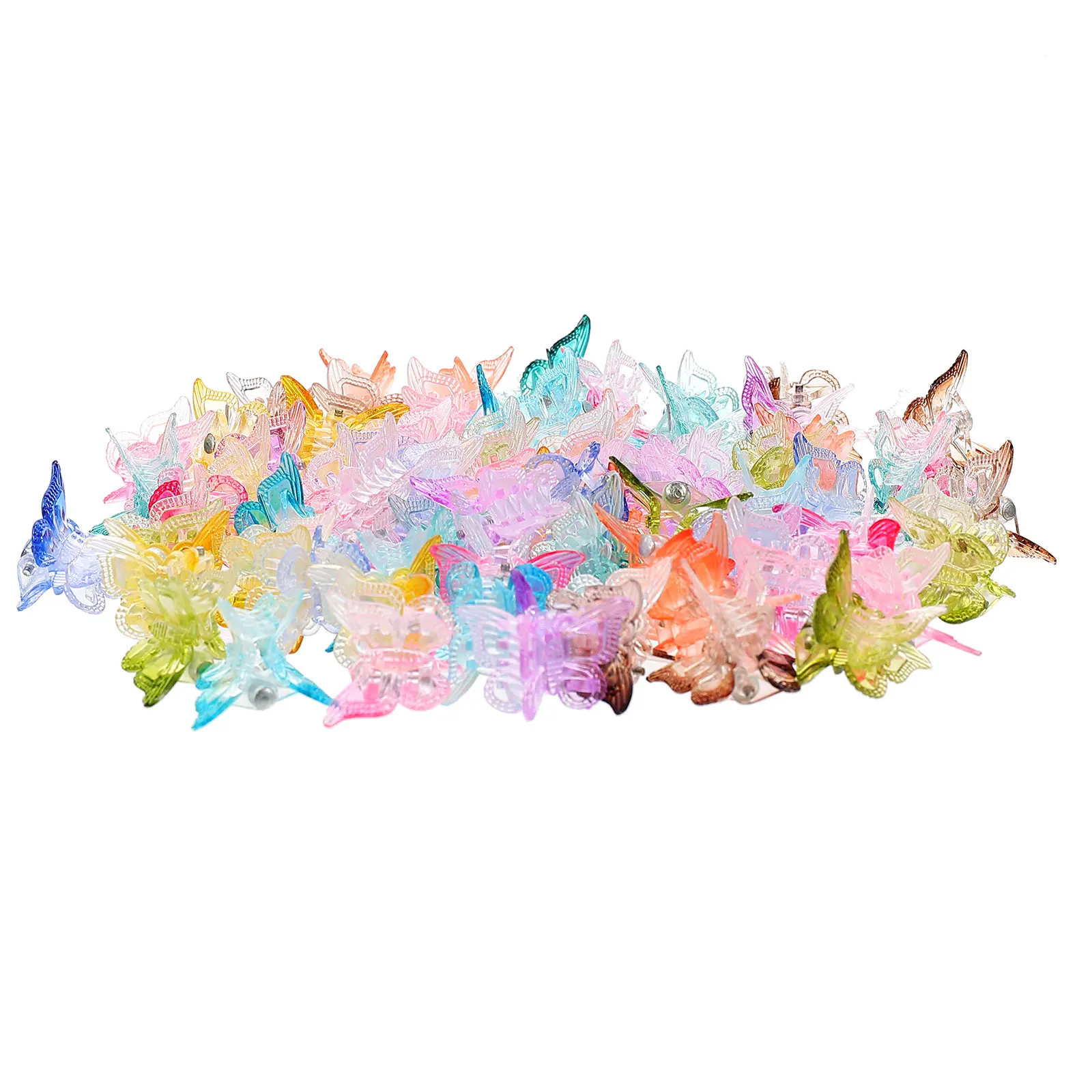 

80Pcs Hair Clips Butterfly Small Claw Clips Strong Grip Hair Accessories for Women Girls Daily Use Mini Decorative Barrettes