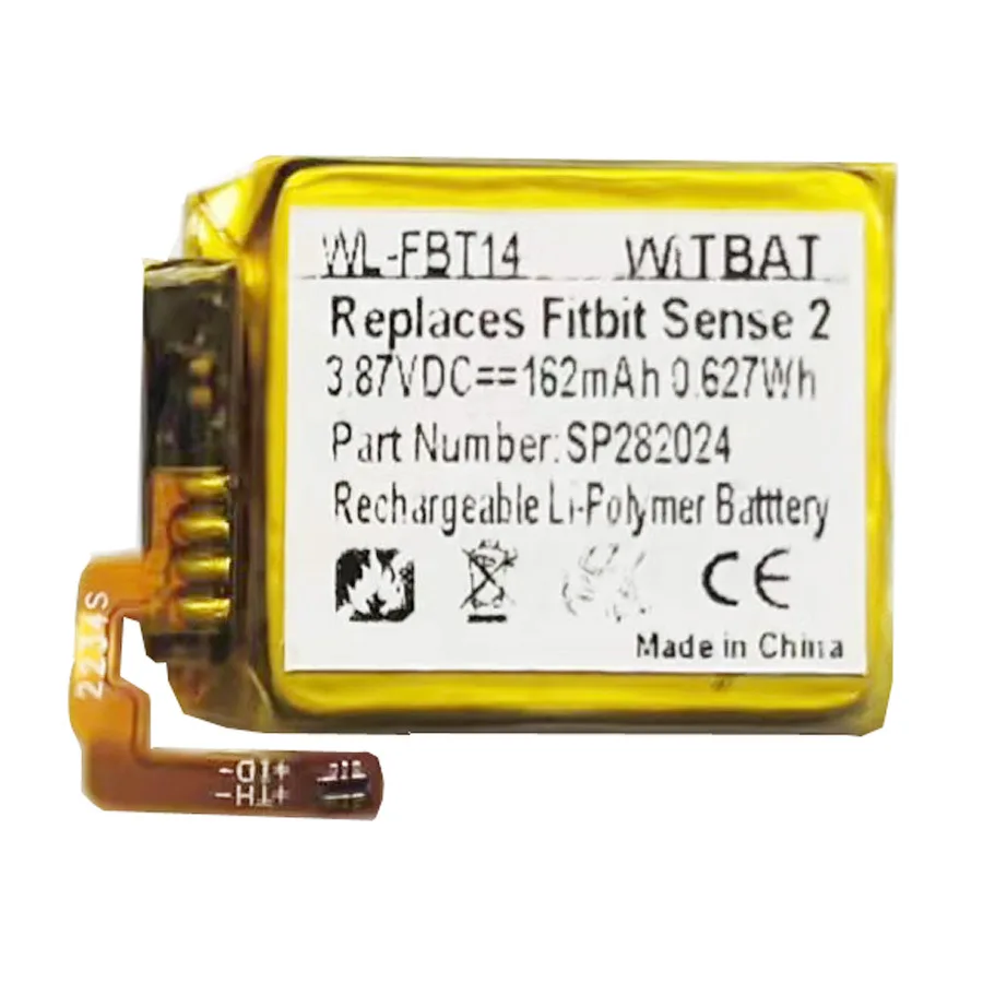 Compatible with Fitbit Sense 2 FB521 smartwatch battery SP282024 3.87V 162mAh