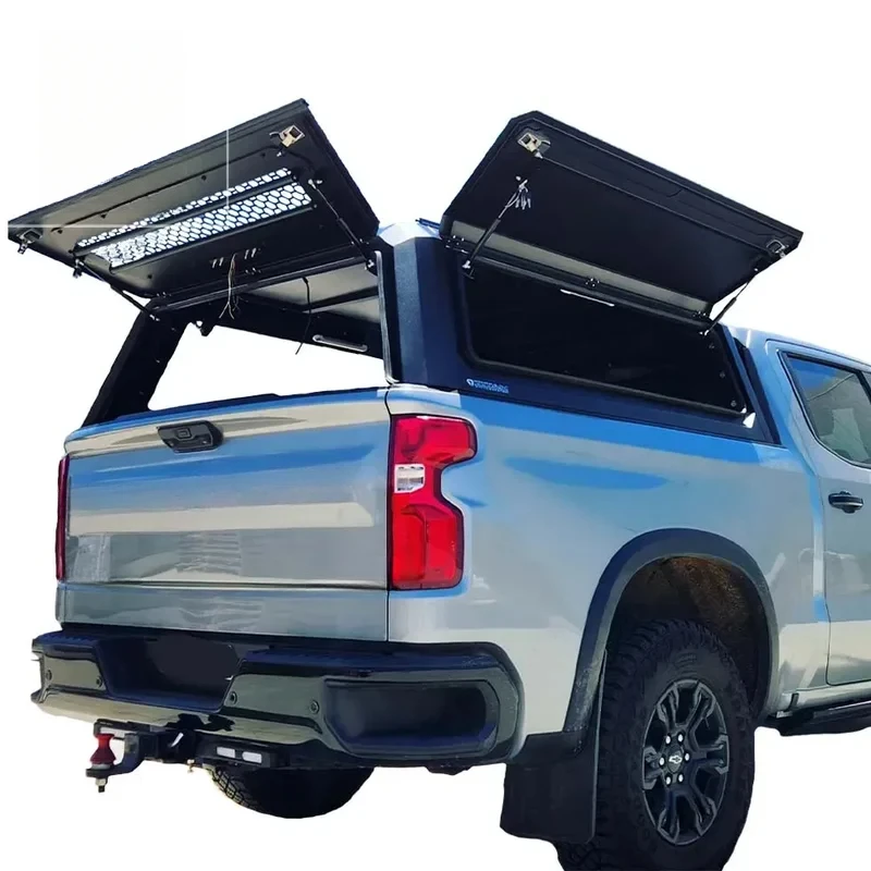 4X4 Off Road Pickup Truck Tub Cap For Heavy Duty Chevy Silverado 1500 Cs Sierra Aluminum Leak-Proof Hard Top Canopy