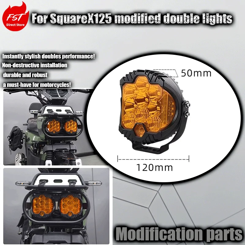 

For Suitable for Sundiro Honda Square X125 retro LED headlight assembly for dual headlight modification