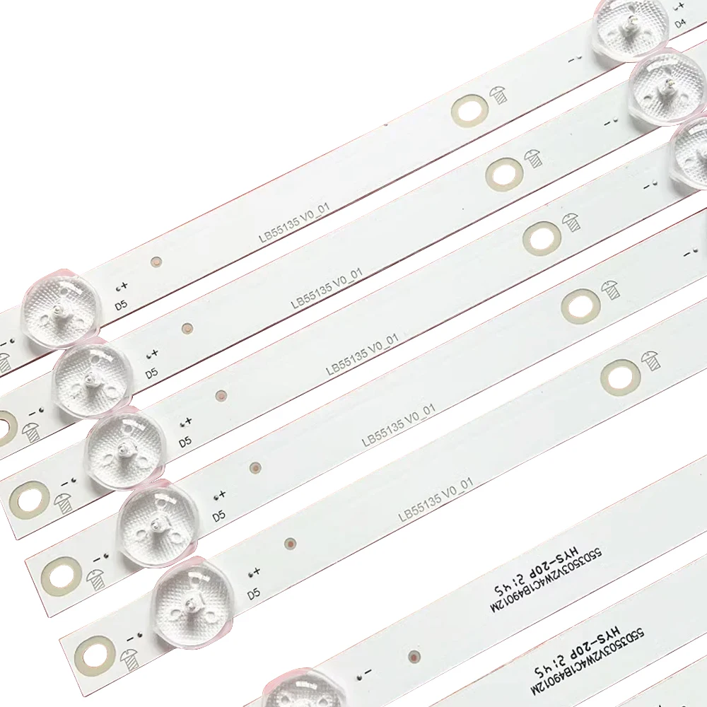 10PCS LED Strip LB55135 NS-55DF710NA19 lbm550m0501-PJ-4(L) PK-4(R) E4sw5518rku For 55