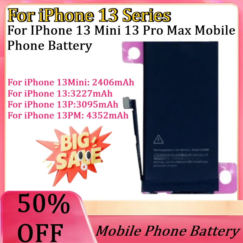 New High Quality 13 Series for Replacement Battery for IPhone 13 Mini 13 Pro Max High Capacity Replacement Battery