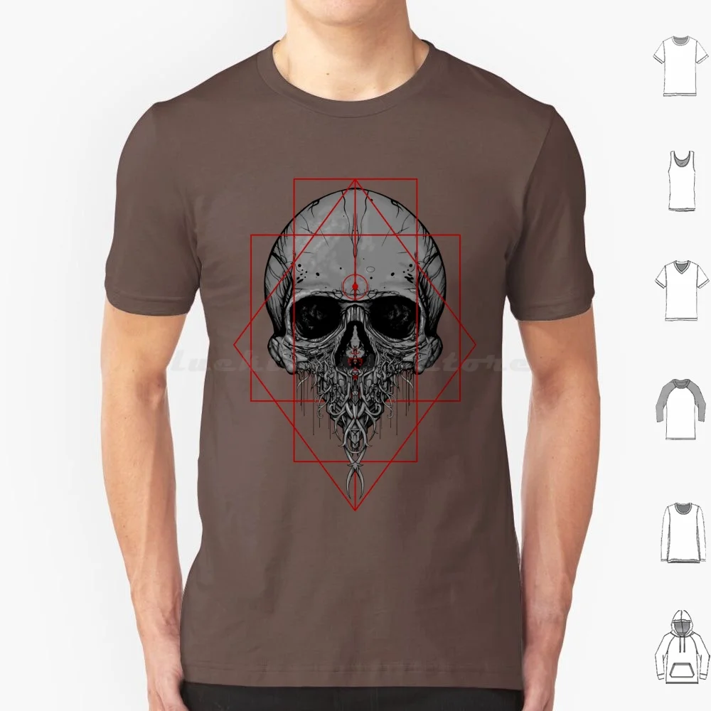 Camiseta de calavera 4, talla grande, 100% algodón, símbolo de motocicleta, ocultismo místico, Graffiti, calavera, Death Metal pesado, terror muerto, espeluznante
