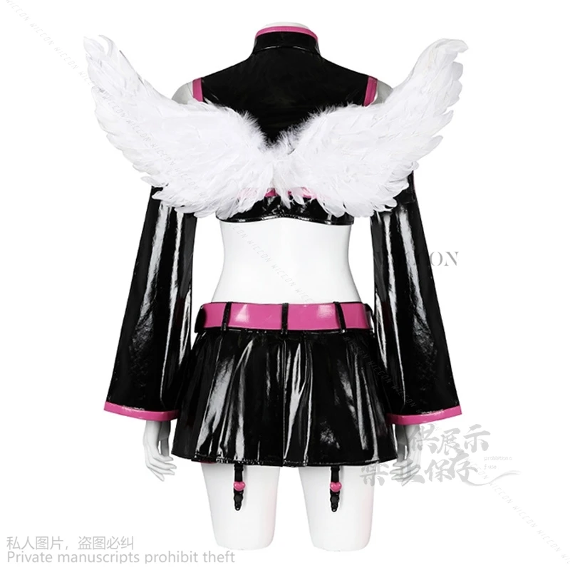 Anime 2.5 Dimensional Seduction Miriella Cosplay Costume Wig Skirt Uniform Wings Headwear Mikari Tachibana Halloween Party Women