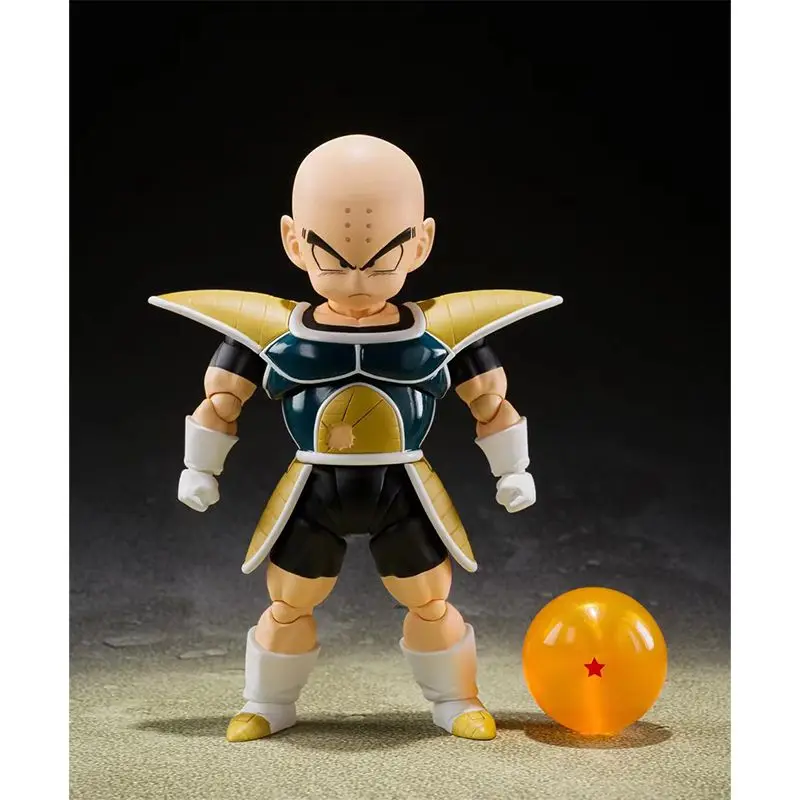 

Original BANDAI SH Figuarts DRAGON BALL Z Krilin Battle Clothes SHF Action Collection Figures In Stock Anime Model Toys