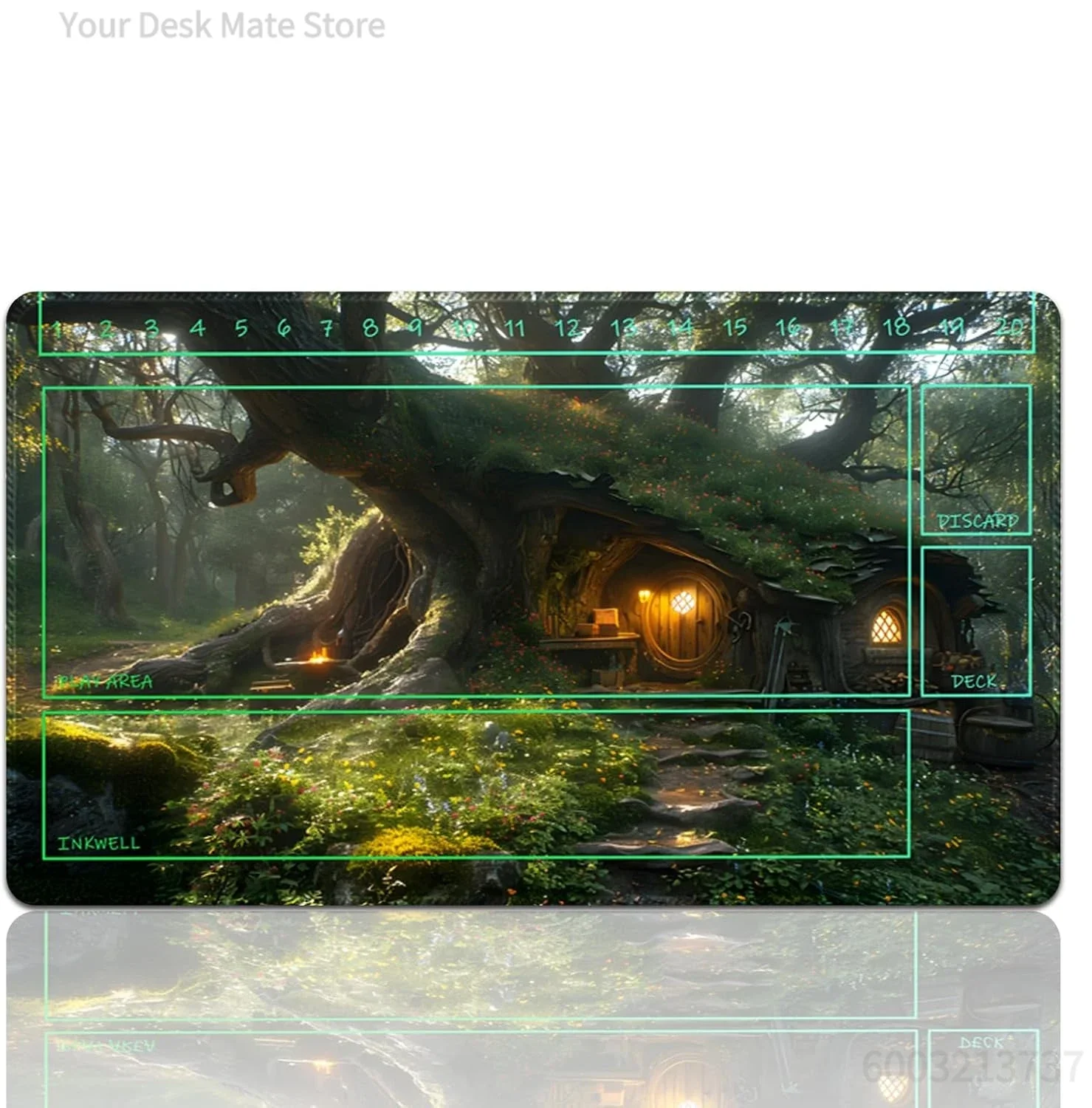Lorcana Play mat mouse pad trading card gaming non-slip Game Mats assisted combat framework for beginners TCG 35*60cm