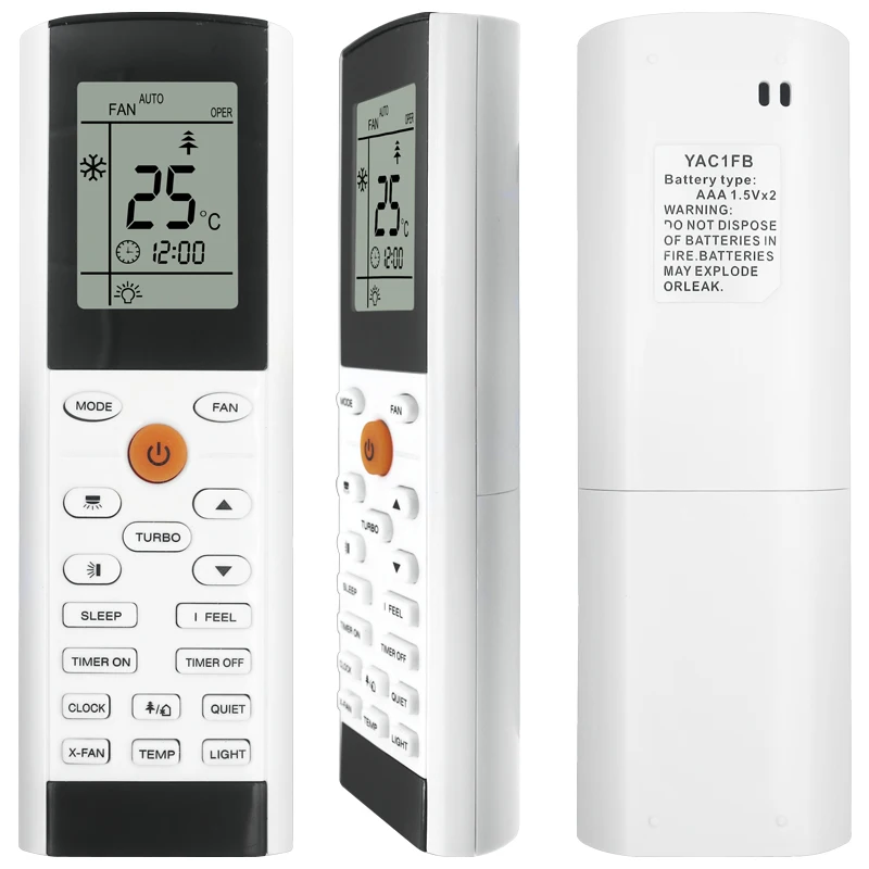 Air conditioner remote control yacifb yac1fb yac1fb6 yac1fb9 für klimaanlage tadiran electro lux grEE ZACS-07 hpf