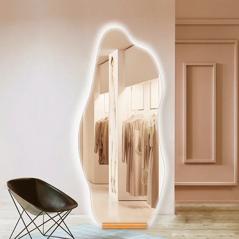

Makeup Nordic Mirror Luxury Modern Standing Creative Bathroom Design Vaniti Mirror Full Body Espejo De Pared House Decoration