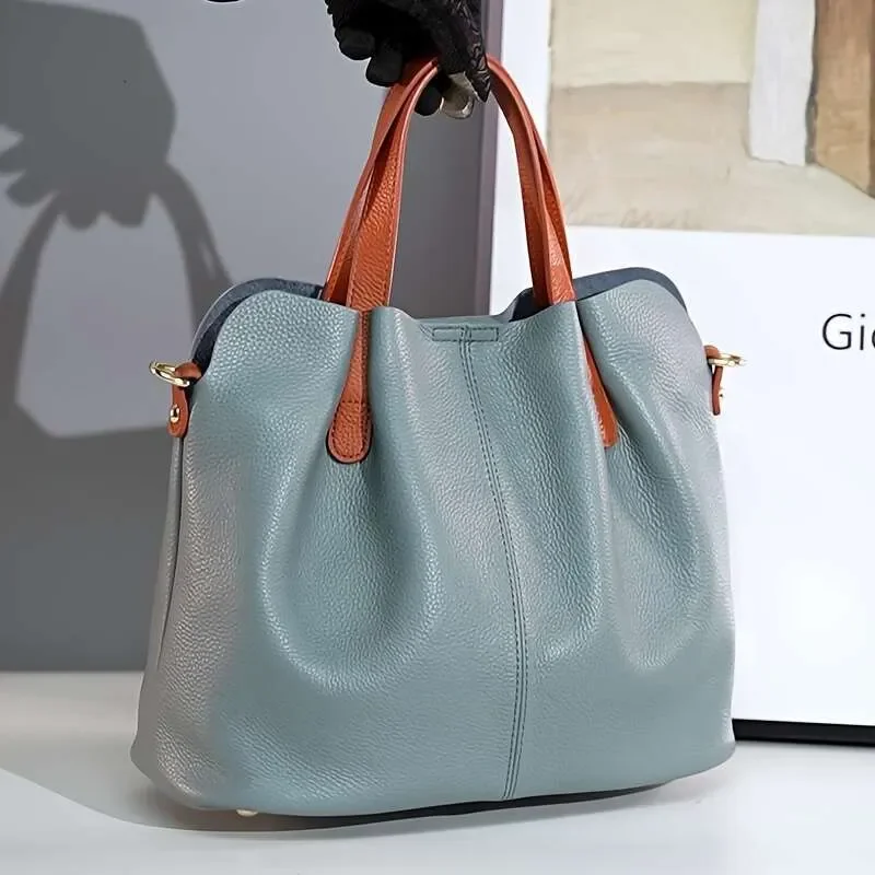 

Мужская сумка из натуральной кожи, новая универсальная сумка для работы и поездок на работу, унисекс, с регулируемым плечевым ремнем, идеальный подарок для любимого человека