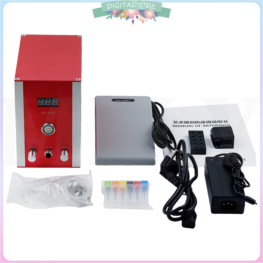HH-AT01 HH-AT02 HH-AT03 NO Need air compressor ARTGRAVER 100~240V Pneumatic Engraving Tools Jewelry Graver machine