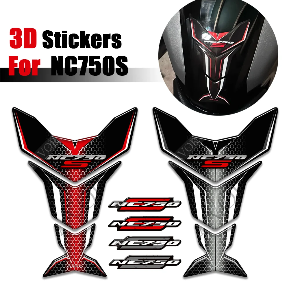 

Для Honda NC 750 S NC750S мотоциклетная наклейка на топливный бак, крышка масляного газа, 3D наклейка, защитная крышка, водонепроницаемый комплект