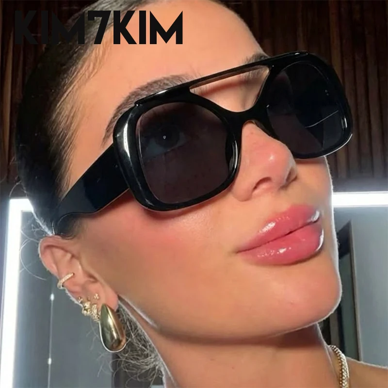 

Y2K Punk Shield Sunglasses Women 2026 Luxury Brand Oversized Double Bridge Sun Glasses For Lady Steampunk Trendy Eyewear Shades