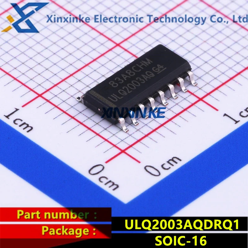 

10PCS ULQ2003AQDRQ1 ULQ2003AQ SOIC-16 Darlington Transistors Auto Cat High-voltage High-current Darl Trans Brand New Original