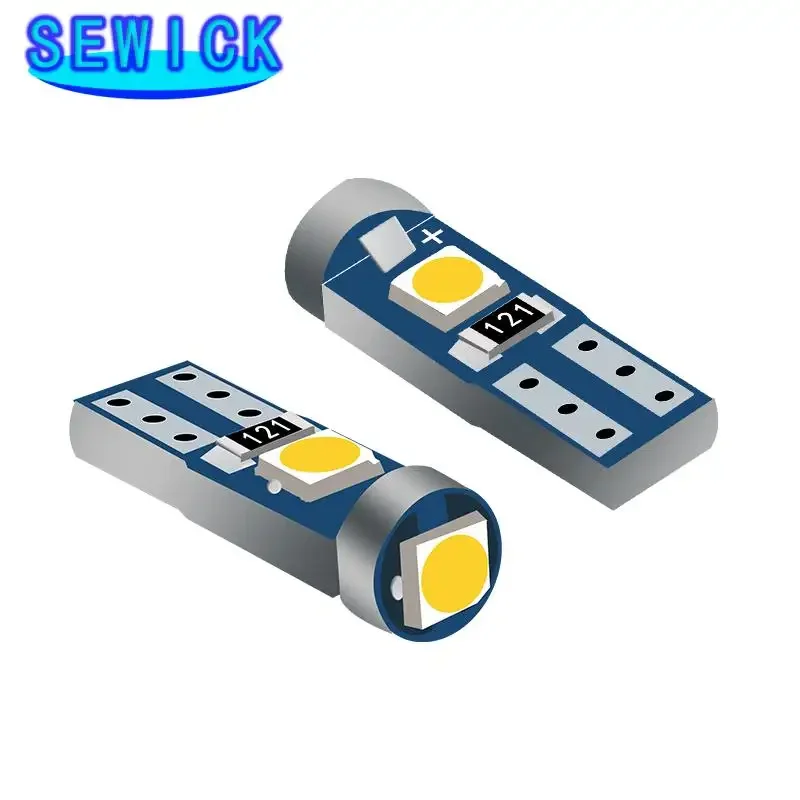 500pcs 12V canbus T5 58 74 286 W1.2W Super Bright 3030 LED 3SMD wedge LED Light Car Dashboard Instrument Cluster Panel Lamp Bulb