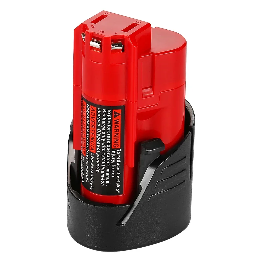 12V Milwaukee Battery 3Ah Compatible with Milwaukee M12 XC 48-11-2410 48-11-2420 48-11-2411 12-Volt Cordless Tools Battery