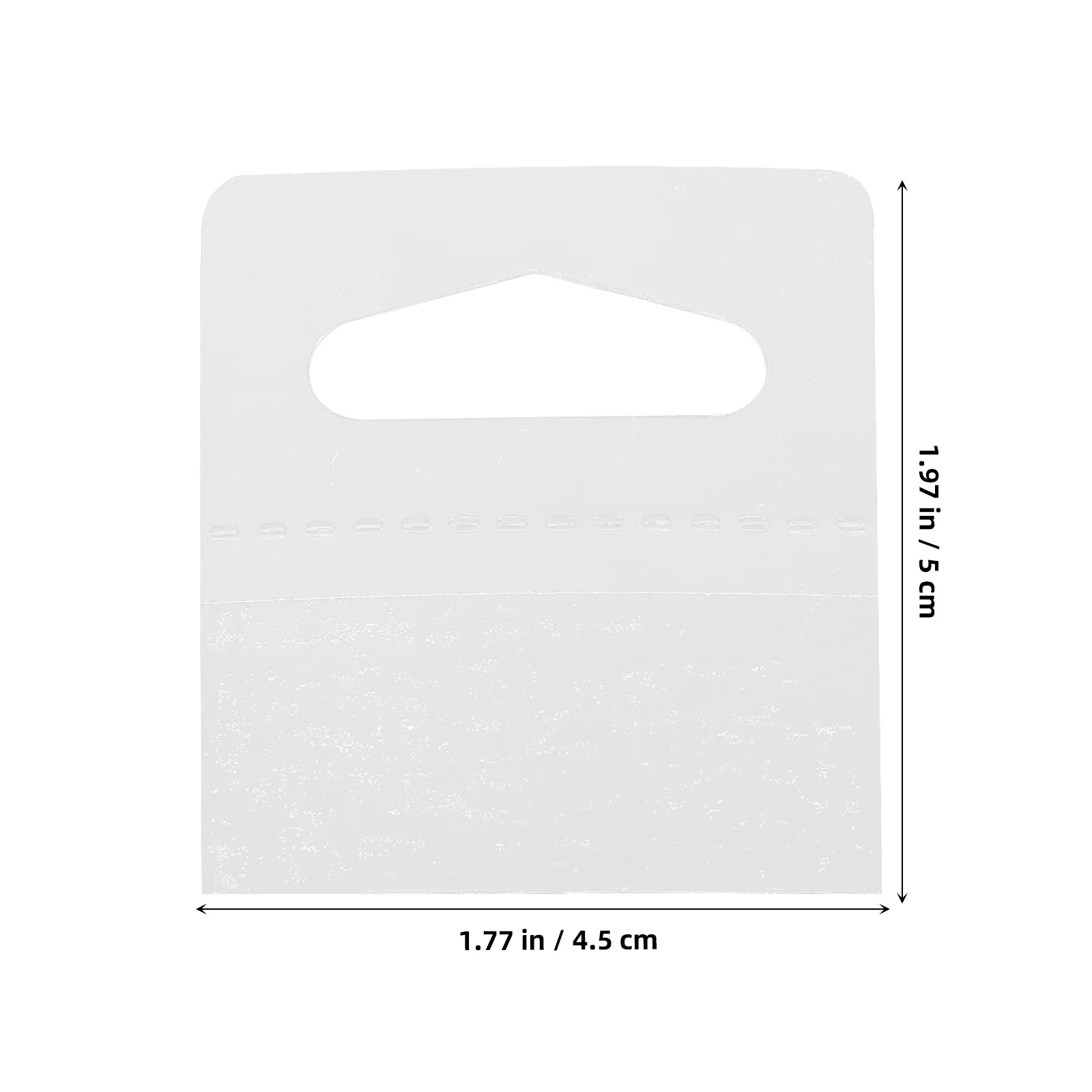 Pestañas colgantes de plástico transparente, pestañas de exhibición adhesivas para tienda minorista, mercancías, colgador de etiquetas adhesivas de alta resistencia, 200 Uds.