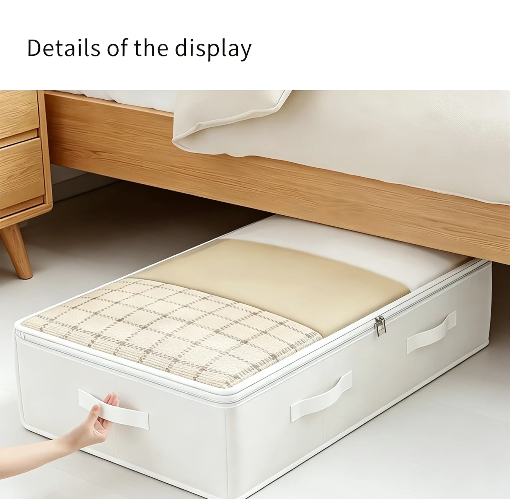 1pc Foldable Large Capacity Bed Under Storage Bag