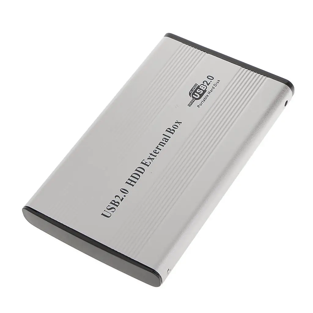 Aluminum 2.5 Inch Hard Drive Enclosure High Speed HDD External Case USB Storage for Laptop PC 4