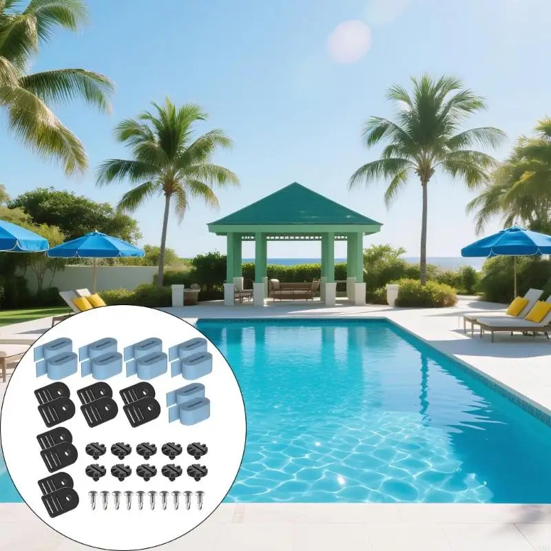 Tube and Solar Cover Fastening Set for Swimming Pool Cover Roller Enduring JOME
