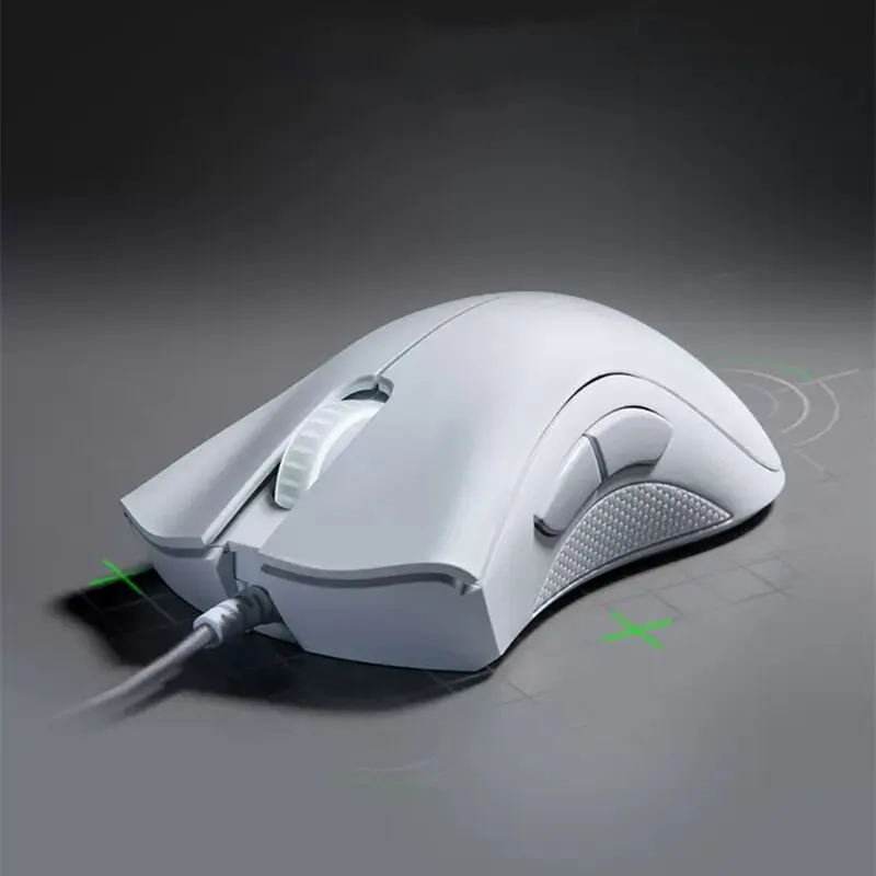 Razer DeathAdder Essential Bedraad Gaming Muismuizen 6400DPI Optische Sensor 5 Onafhankelijk Knoppen Voor Laptop PC Gamer