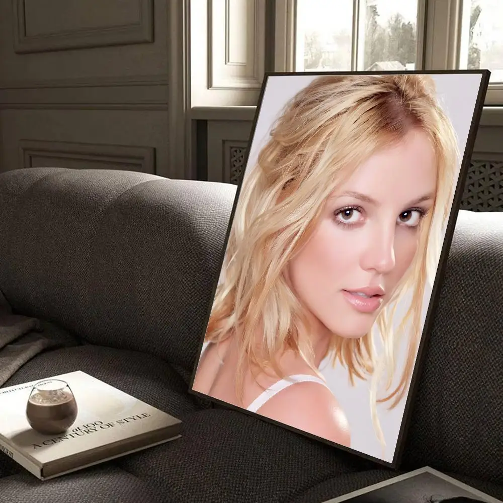 Singer B-Britney spears Glamorous Pop Poster Modern Home Living Bedroom Bar Hallway Waterproof Wall Art Aesthetic Decor