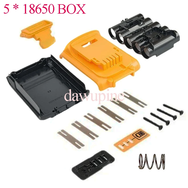 Für DeWalt 20V Li-Ionen-Akku-Gehäuse für XR DCB183 DCB182 DCB200 DCB203 18V Lithium-Akkus 5X18650 Box DCB112