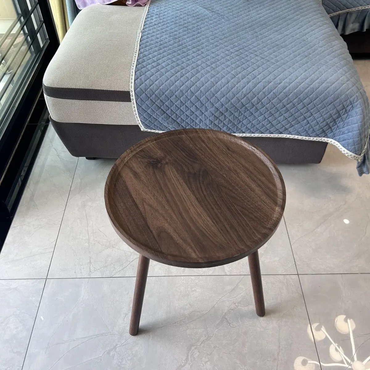 طاولة القهوة الصغيرة الرجعية الكلاسيكية طاولة صغيرة غرفة المعيشة الجرف شرفة خليج نافذة السرير طاولة مستديرة صغيرة