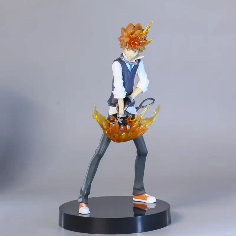 Anime peripheral figure tutor HITMAN REBORN! Sawada Tsunayoshi model statue ornaments boxed hand-made