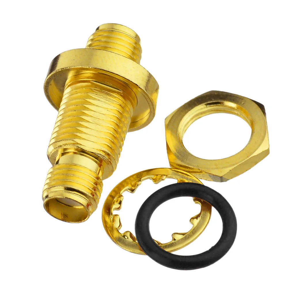 Superbat SMA Adaptador SMA Jack para Anteparo Feminino O-ring Straight RF Coaxial Connector