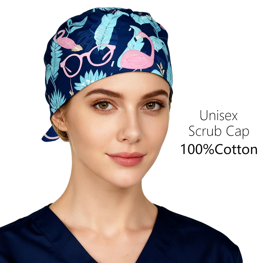 النساء الرجال سبا قبعة طويلة قصيرة الشعر حماية القبعات عيادة الأسنان الطبيب البيطري الحيوانات الأليفة متجر Wokring قبعة التمريض قبعات جراحة المستشفى الطبية #1