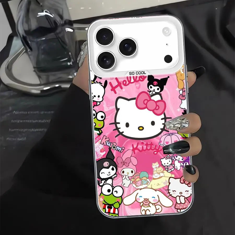 Melody Kuromi Sanrio Case for iPhone XR 13 17Air 11 14 16e 12 16 17 Pro Max XS 15 Plus Back Phone Cover 