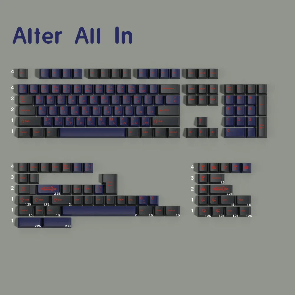 

PBT Keycap Cherry Profile Clone GMK Alter Keycaps Dye Sub Key Cap Keycaps For MX Mechanical Keyboard 61 64 66 68 75 87 96 98 104