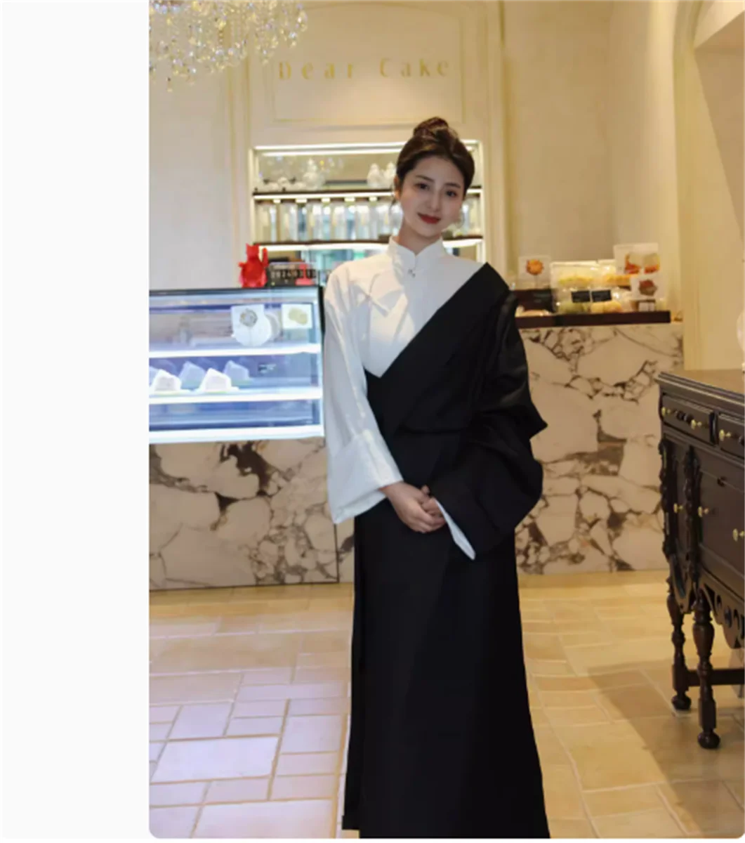 

Internet celebrity goddess style Tibetan clothing with ethnic characteristics, traditional Tibetan robe with shirt underneath